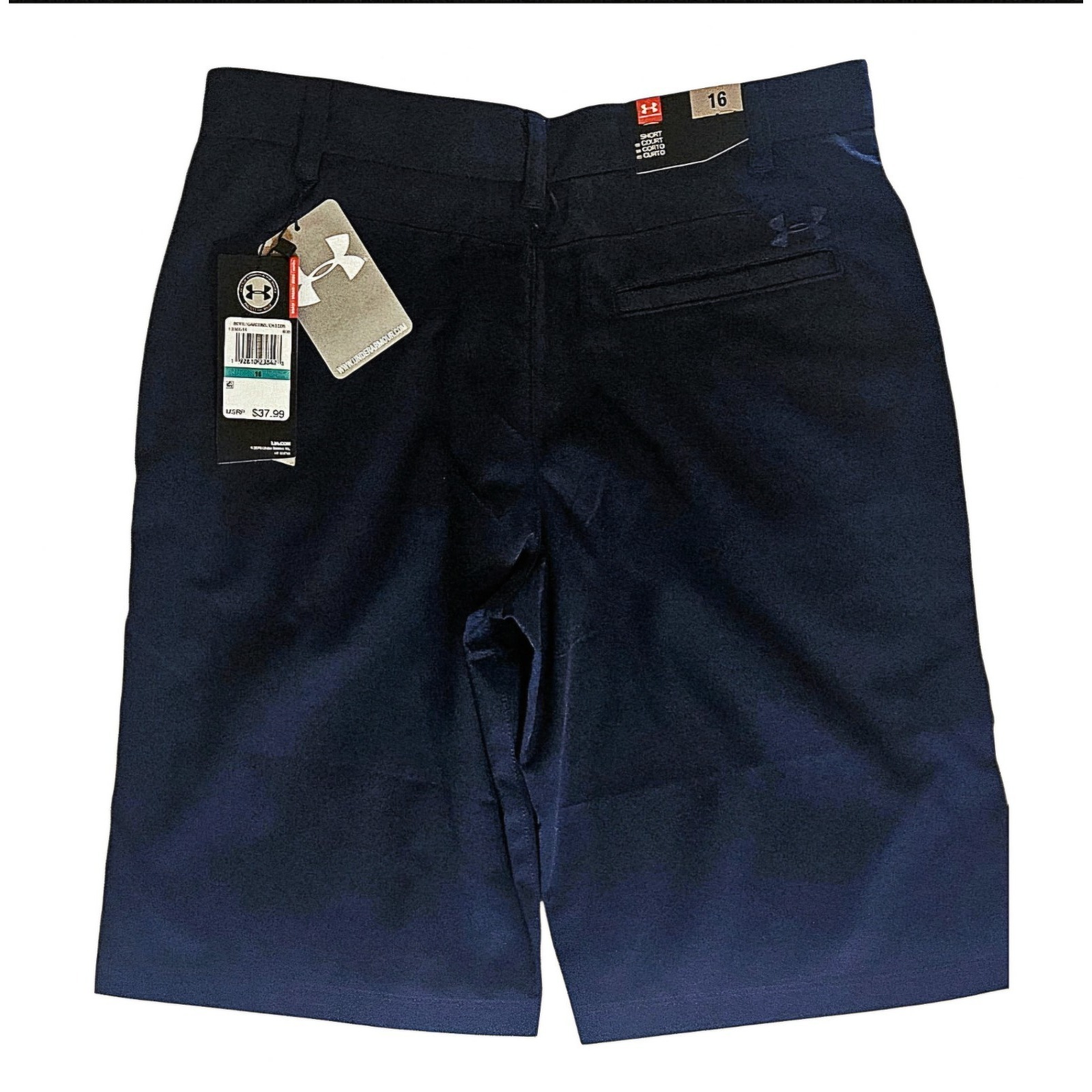 Under Armour Youth Athletic Shorts Sz 16 Navy